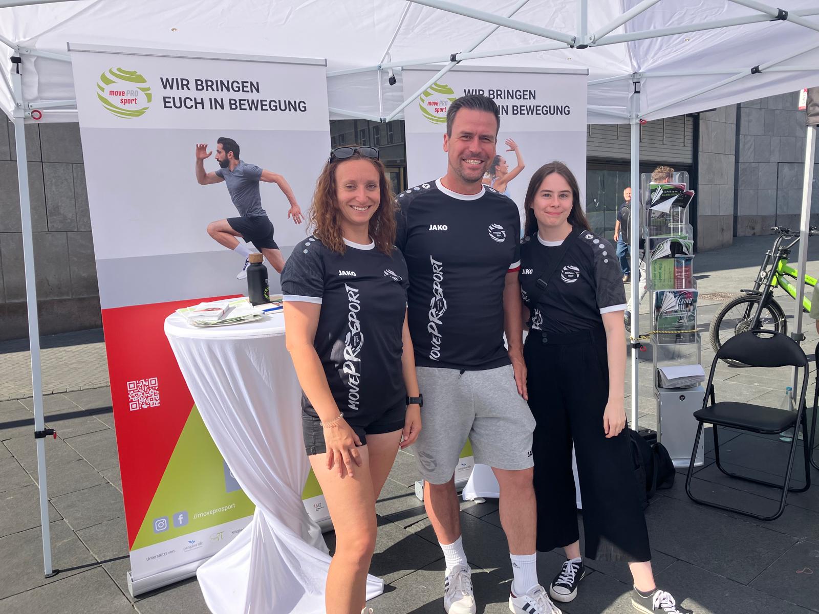 Team von movePROsport beim Präventionstag der Stadt Halle